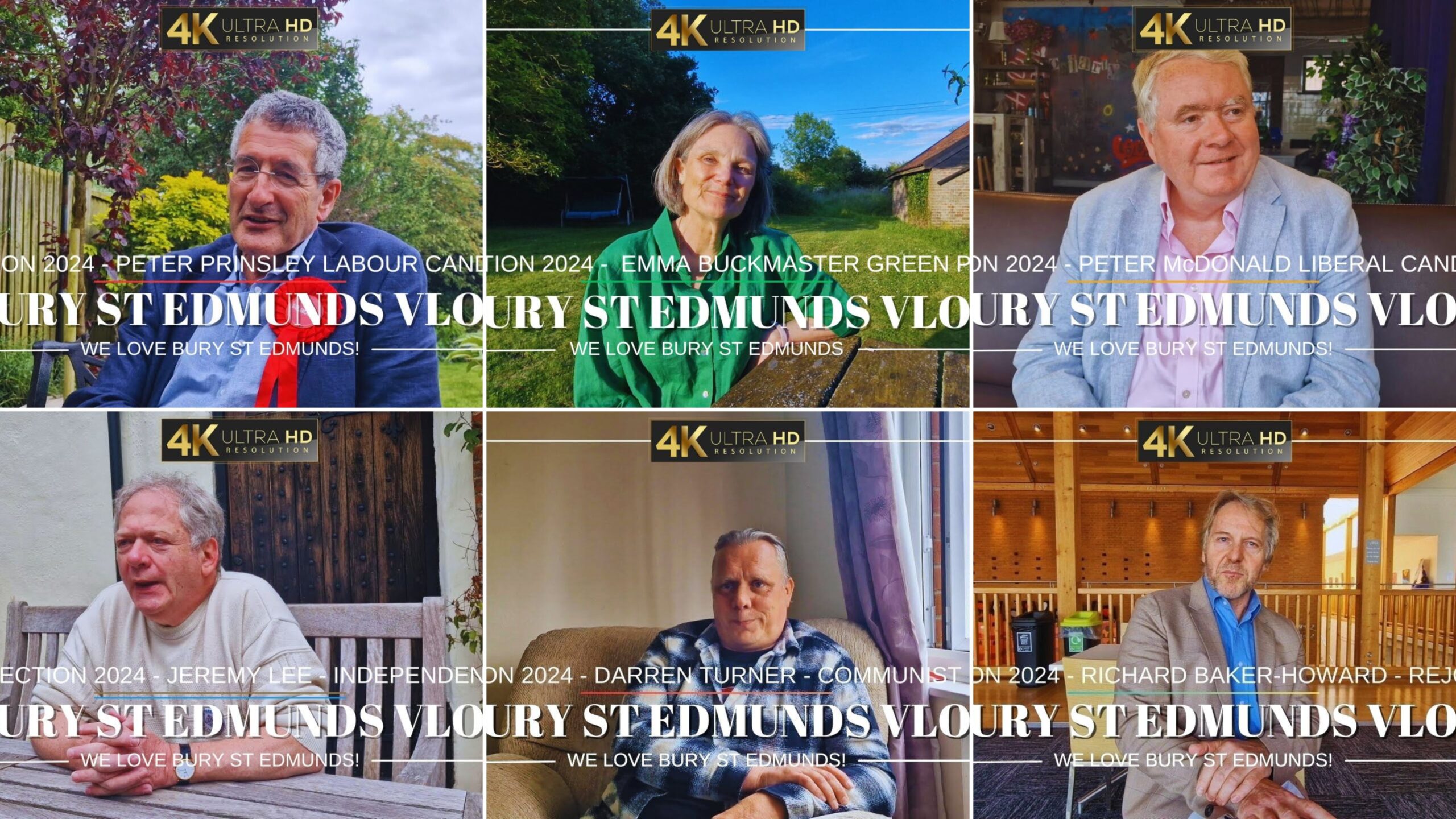 6 election candidates for Bury St Edmunds & Stowmarket